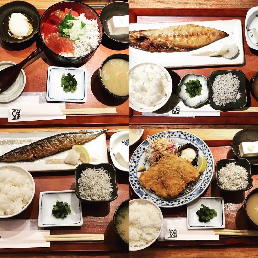 のインスタグラム：「【横浜魚金ランチ】 月曜〜金曜11:30〜14:00(LO) 漬けマグロとしらす丼¥1000(税込) とろ鯖塩焼き定食¥1000(税込) サンマ塩焼き定食¥900(税込) アジフライ定食¥1000(税込) #魚金#UOKIN#新橋#五反田#渋谷#新宿#池袋#秋葉原#神田#浜松町#田町#目黒#恵比寿#高田馬場#吉祥寺#神楽坂#飯田橋#市ヶ谷#神保町#六本木#赤坂見附#京橋#銀座#有楽町#西新橋#横浜」