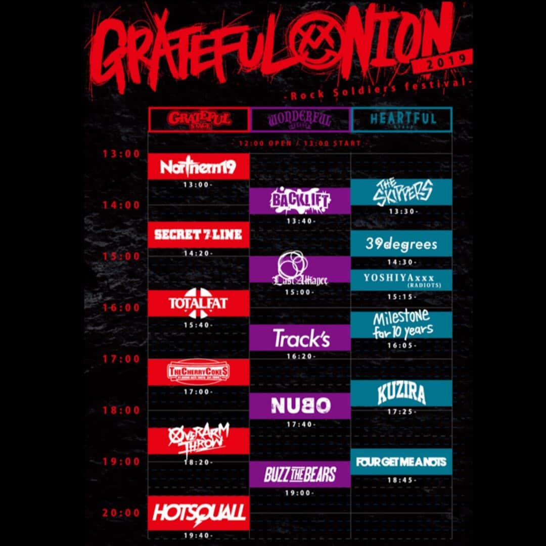 チフネシンゴのインスタグラム：「Rock Soldiers Festival GRATEFUL ONION」