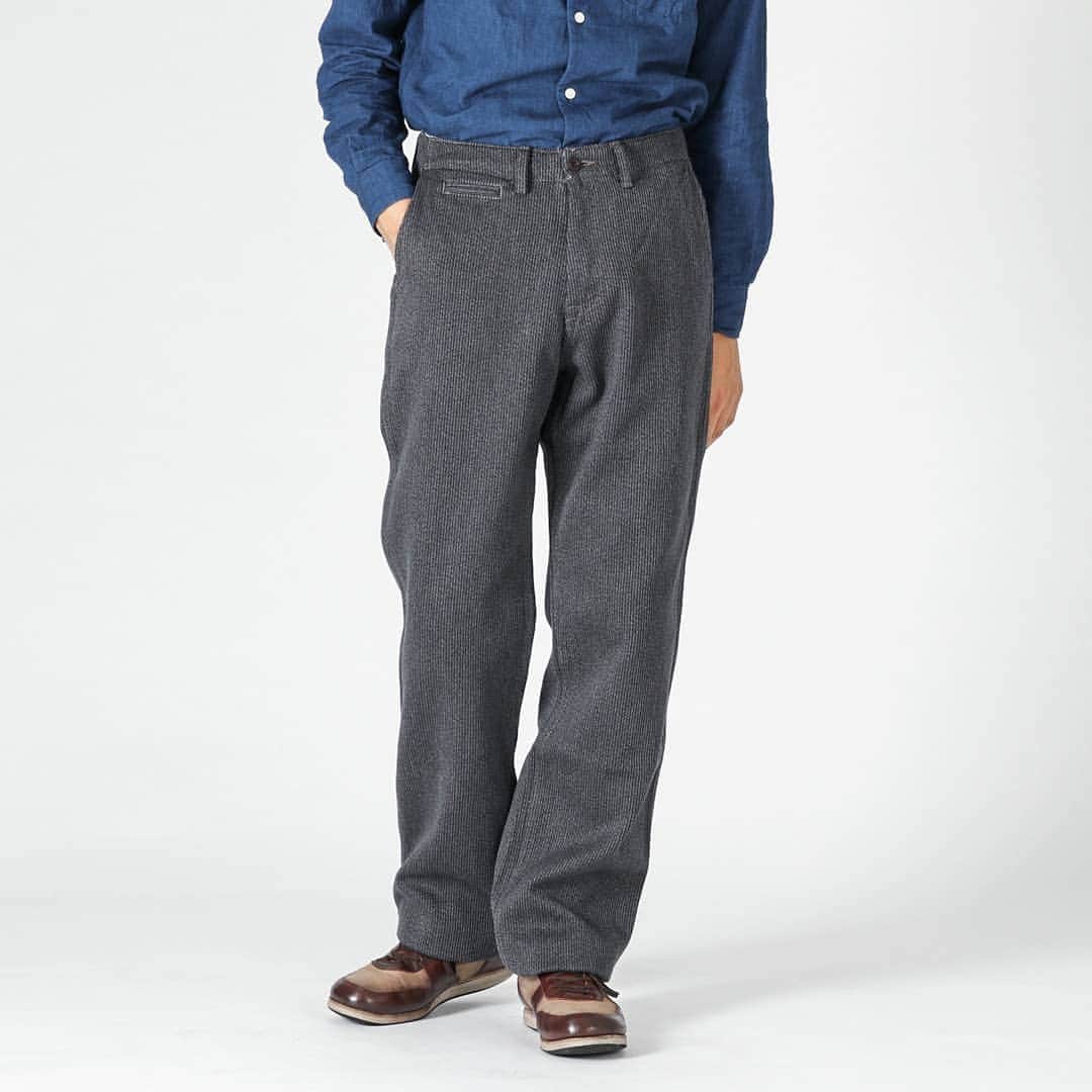 Japanblue Jeansさんのインスタグラム写真 - (Japanblue JeansInstagram)「✔Item . J212421(GRY) Brooklyn Trousers . Fabric:Covet Bedford Cloth . 人気のブルックリントラウザー型にベッドフォードクロスが登場。 暖かみのある生地仕様。  The type of Brooklyn trousers use Bedford fabric.  #japanbluejeans #JEANS #DENIM #madeinjapan #factory #jeansstreet #tokyo #ジーンズストリート #デニム #ジーンズ #国産 #倉敷 #児島 #渋谷 #上野 #セットアップ #setup #jbj19aw」10月21日 15時59分 - japanbluejeans