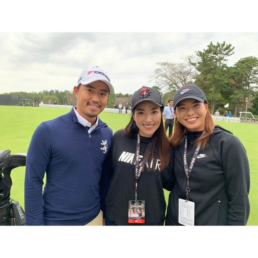 渋野日向子さんのインスタグラム写真 - (渋野日向子Instagram)「夢の中でした 夢のような時間でした ありがとうございました😊  @GOLFTV #zozochampionship  #今週は、PGA選手のスイングに酔いしれましょ☺️」10月21日 20時17分 - pinacoooon