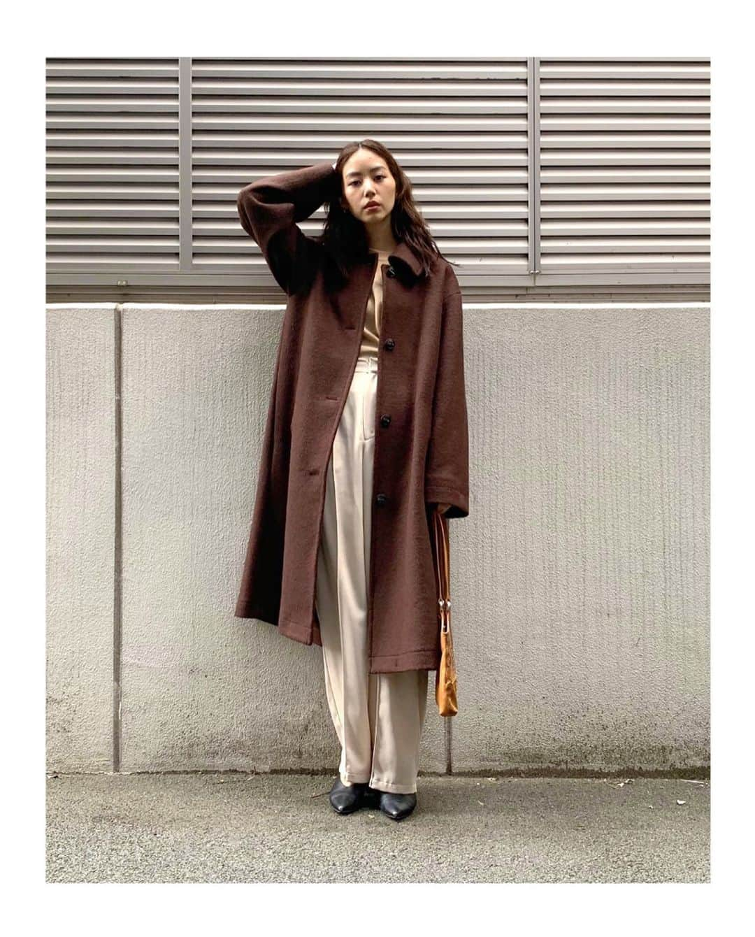 マウジーさんのインスタグラム写真 - (マウジーInstagram)「1 MODEL 3 LOOKS MOUSSY OFFICIAL STAFF @sasakishihomsy ㅤㅤㅤㅤㅤㅤㅤㅤㅤㅤㅤㅤㅤ -WHAT SHE WEARS- jacket/B-3 BOA JACKET coat/BACK TUCK A LINE COAT bottom/FAUX LEATHER HIGH WAIST PANTS #MOUSSY」10月21日 21時21分 - moussyofficial