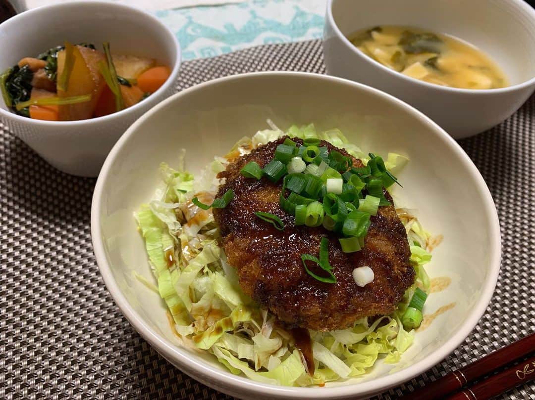 のインスタグラム：「子どもができて仕事が落ち着いたのでやっとおうちごはん始めました👍 いろんな #ミールキット を試している最中です🙆‍♀️✨ baby👶が寝ている間につくろうと頑張るんだけれど、夕方が一番よく泣くんだよね😂❤️ 慣れてきたとはいえ心が折れる時もしばしば…🐶 でも可愛い！可愛すぎる！！って毎日言ってます👶🍼 . . . .ちなみにミールキット、まずは以前仕事でもお世話になった #ショクブン レトロなメニューだけれど栄養バランスが考えられてて簡単に作れてよかった💮 15分で作れるはずが30分かかったけれど😂なれたら早くできるかな？ 夫が焼いたハンバーグはこげたから加工したよ😏笑 夫でもつくれるし手軽で良い〜💪 冷凍ものもあるけど思った以上に美味しかった🙆‍♀️✨ . . . . #おうちごはん #ショクブンエコクック #ショクブンのある食卓」