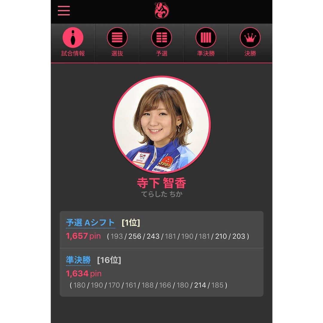 のインスタグラム：「コカコーラカップ２０１９千葉オープン女子ボウリングトーナメント🥤  １６位でした😭 ご声援ありがとうございました‼️. . #コカコーラカップ2019千葉オープン女子ボウリングトーナメント #１６位 #ご声援ありがとうございました #プロボウラー #寺下智香 #ボウリング #スガイディノス #サンブリッジ #飯田通商」