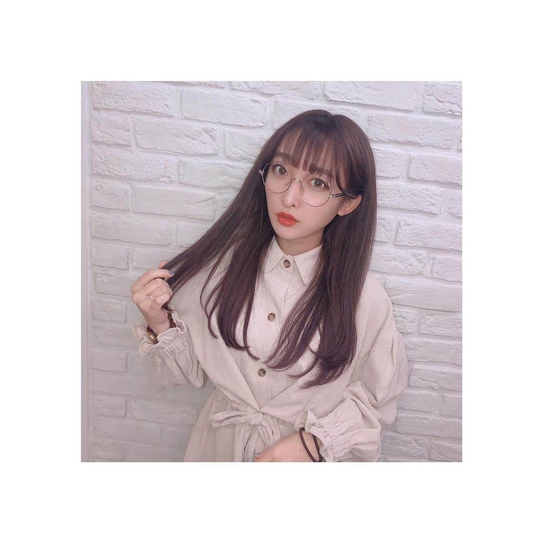みなみのインスタグラム：「💜☝︎☝︎☝︎ ちゃんとしたやつも載せるねw 本当にいつも可愛い髪色にしてくれるの 美咲さん🥺💓」