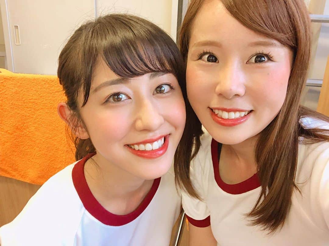 馬場ももこさんのインスタグラム写真 - (馬場ももこInstagram)「先週、ロンドンハーツ﻿ スッキリ！バゲット、ヒルナンデス！﻿ 笑ってコラえて！ご覧いただいた方﻿ ありがとうございました🙇‍♀️✨﻿ ﻿ またゆっくり投稿させていただきます。﻿ 気がついたらもう次の週になってて…﻿ ﻿ 今日の夜23時15分〜の﻿ テレビ朝日　ロンドンハーツ﻿ ﻿ 『女性芸能人スポーツテスト2019』 ～後半戦～﻿ ﻿ に出演させていただています☺️﻿ ﻿ ﻿ 写真はテレビ朝日のアナウンサー、﻿ 斎藤ちはるちゃんと🥰✨﻿ 席近くてお話ししてたらすごく優しくて﻿ いい子だったな…😭😭﻿ そして眩しい…可愛すぎる…。 いや何度見ても可愛い。﻿ ﻿ もしよろしければご覧下さい🙇‍♀️﻿ スポーツの秋を感じてください！🙋‍♀️﻿ ﻿ #ロンドンハーツ#テレビ朝日#ロンハー#テレ朝﻿ #アナウンサー#女子アナ#仕事#楽しい#スポーツの秋#」10月22日 0時39分 - momoko.baba