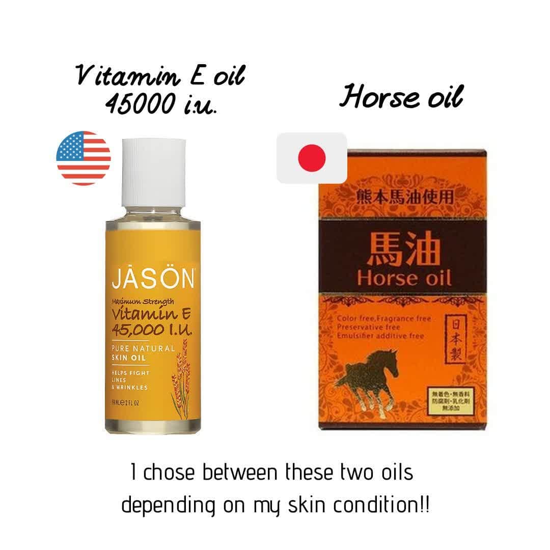 吉松育美さんのインスタグラム写真 - (吉松育美Instagram)「.⠀ I've been asked about my skin care resiment by so many people so I decided to start sharing little by little.⠀ ⠀ This time I'm going to share about important "oils" that I use. If you have question please let me know! ⠀ ⠀ ⏩About Horse oil; if you are interested in trying it, you can get it on Amazon. (I'm suprised they are selling in Amazon U.S.) Just search "Bahyu oil" and you will find one! ⠀ .⠀ .⠀ 普段から皆にちょこちょこ聞かれていた質問をインスタで答えていこう～👌と思います。結構スキンケアのことに関してアメリカ人からもめっちゃ聞かれるので小出しにスキンケアについて答えていこうと思います✨⠀ .⠀ 今回は普段使っているスキンオイルです☺⠀ .⠀ 馬油ってほとんどの🇺🇸アメリカ人が知らないのでみんな目を丸くして...嘘でしょ?! 馬の?! ってリアクションされます💦(馬肉を食べることも信じがたいみたいです💦) じゃー犬も食べるの?? と続けてよく聞かれます💦⠀ .⠀ .⠀ #japaneseskincareproducts #asianskin #japaneseskincare #asianskincareroutine #japaneseskincarereview #asianskincaretips #poreless #スキンケアレポ #スキンケア紹介 #海外スキンケア事情 #アメリカ在住 #ikumiskincare #moisture #スキンケア #スキンケア大事 #スキンケアマニア #保湿 #スキンオイル #馬油 #ビタミンeオイル」10月22日 11時51分 - ikumiyoshimatsu