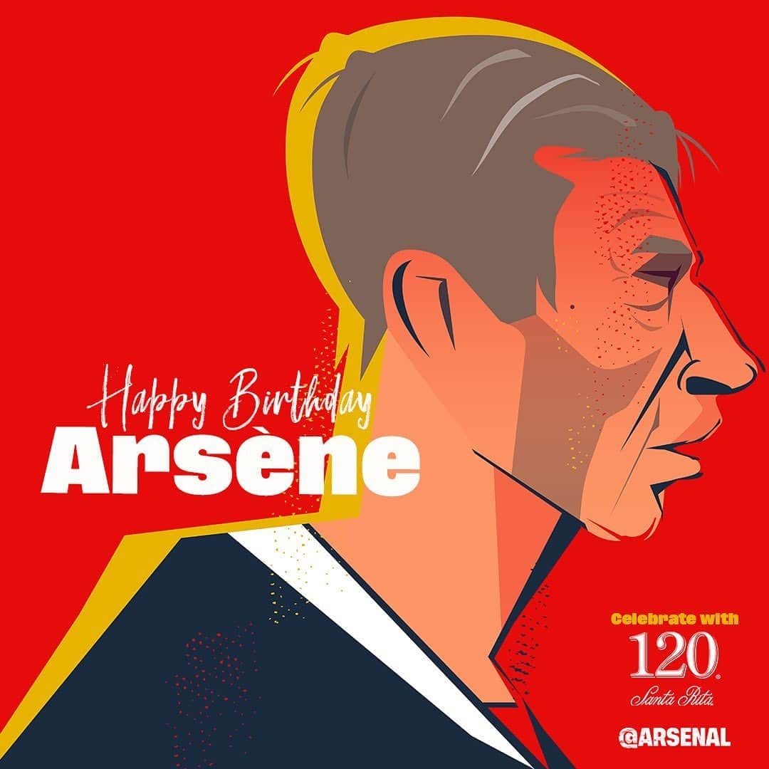 アーセナルFCさんのインスタグラム写真 - (アーセナルFCInstagram)「Wishing a very happy 70th birthday to Arsène Wenger today! 🥳 #arsenal #Wenger #afc #coyg」10月22日 21時19分 - arsenal