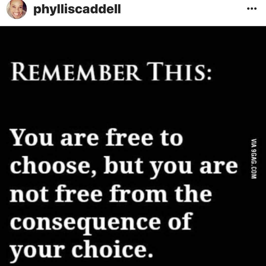 エリカ・キャンベルさんのインスタグラム写真 - (エリカ・キャンベルInstagram)「My mom always said God forgives the sin the consequence of your choice is on YOU! Choose wisely 🙏🏽 Great post @phylliscaddell 😊❤️」10月22日 22時11分 - imericacampbell