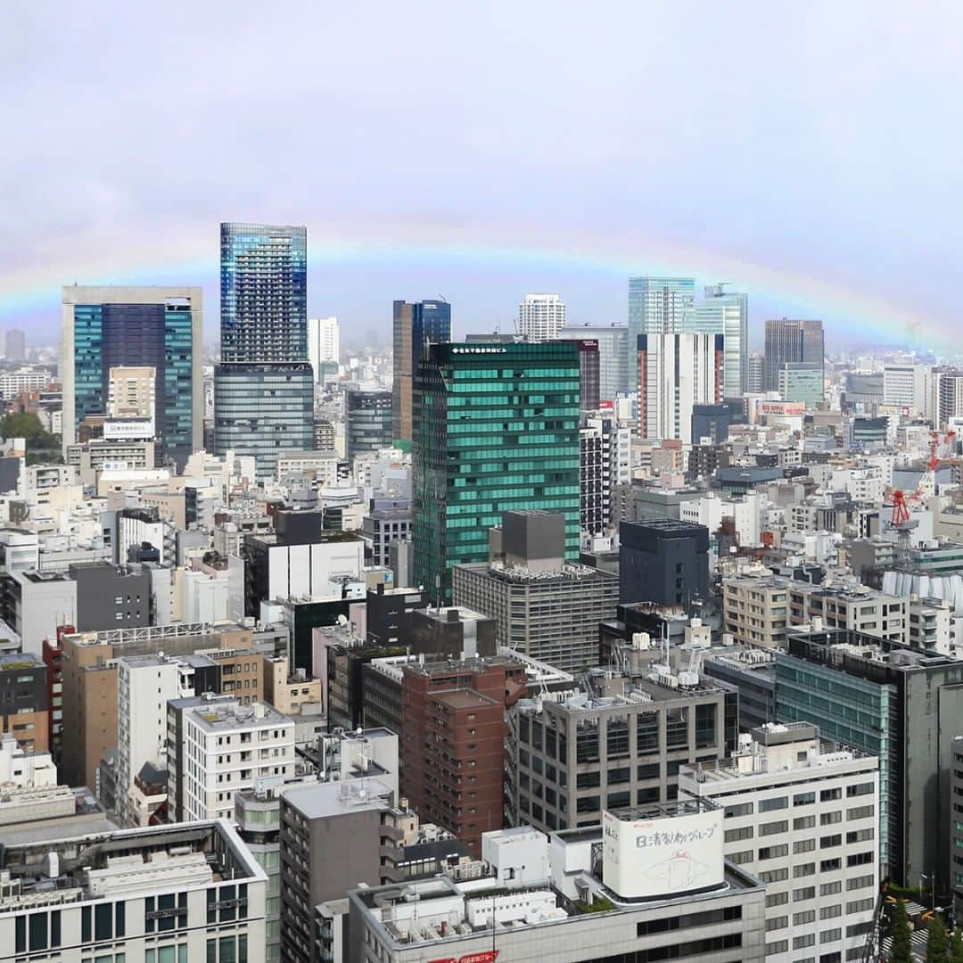 日本経済新聞社さんのインスタグラム写真 - (日本経済新聞社Instagram)「即位礼正殿の儀を前に都内の空にうっすらとかかった虹＝樋口慧撮影 #天皇 #天皇陛下 #皇后 #皇后陛下 #皇室 #皇居 #日本 #日経 #日経写真映像部 #写真 #令和 #ドキュメンタリー #虹 #royal #emperor #empress #tokyo #photo #photography #photographer #nikkei #Japan #documentary #photojournalism #rainbow」10月22日 16時50分 - nikkei