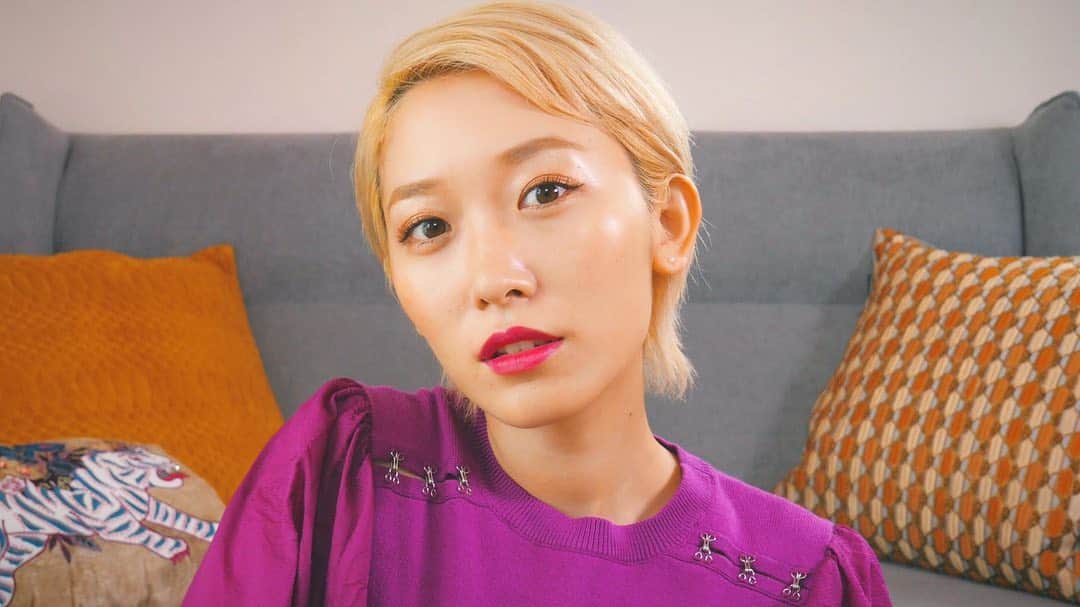 のインスタグラム：「今日の動画は最近の毎日メイクだよ💄💗 もじゃがサムネ撮る時なかなかどいてくれなかったからインスタの方に載せといてあげるね笑  #YouTube #秋メイク #ハンサムショート」