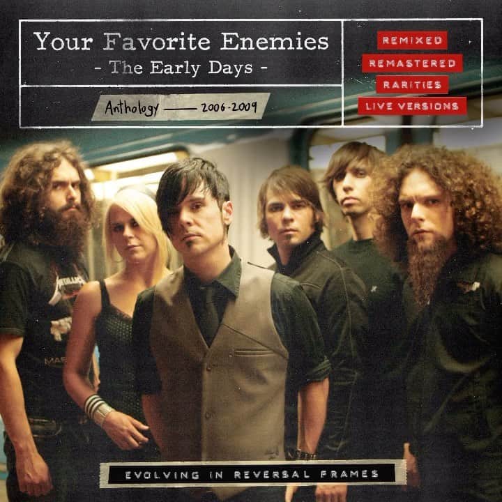 Your Favorite Enemiesのインスタグラム：「Turn the volume on, make it loud, and watch until the end! Coming to you on October 25 (in 3 days!!!), welcome “The Early Days - Evolving in Reversal Frames”, an anthology from 2006-2009 (and a little beyond!) #yourfavoriteenemies #yfeearlydays #earlydays #comingsoon #newalbum #anthology」