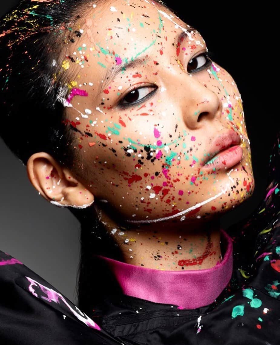 のインスタグラム：「AI magazine🔥 with @hiroshikutomi photo  @ayaminishimura  make-up  @takayukishibata  hair  @junkoshimbori  nail  me and @_wzhengyu_  models #creative#magazine」