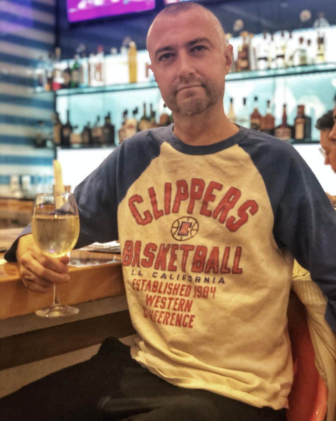 ショーン・ガンさんのインスタグラム写真 - (ショーン・ガンInstagram)「OPENING NIGHT: when I moved to LA over 20 years ago, I was an NBA fan without a team, having grown up in St. Louis (no team) and Chicago (all St. Louisans must despise Chi teams). I went to a Clippers game at the LA Sports Arena, which was kind of like seeing a game at a Home Depot. I asked the folks around me how they could root for a team well known for being the absolute worst in professional sports. They felt more comfortable with the losers, they told me, and besides, they couldn’t afford to be Lakers fans. I knew I found my team. Last season’s scrappers were my favorites ever, and this year, whether they suffer injury and disappointment or finally compete for the title, I’ll be there from the first game to the last. #clippernation」10月23日 13時41分 - thejudgegunn