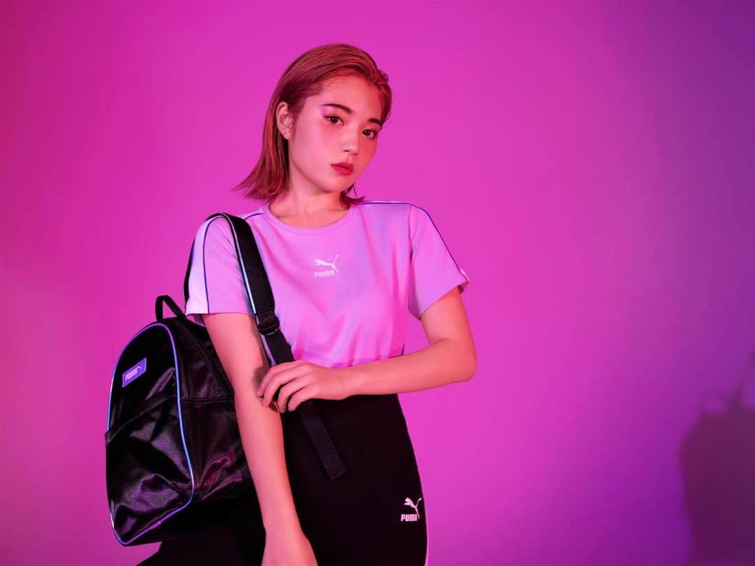 浪花ほのかのインスタグラム：「、 、 、  @puma  #puma  この度、PUMAさんのブランドアンバサダーをさせて頂くことになりました。  大好きなPUMA、夢にも思ってなかった事だったので本当に本当に嬉しいです🧡 皆さんに沢山お届けできますように😍」