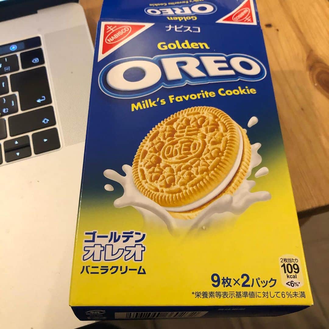 亀田誠治のインスタグラム：「うんまっ！うんまっ！😋 #オレオ　#OREO」