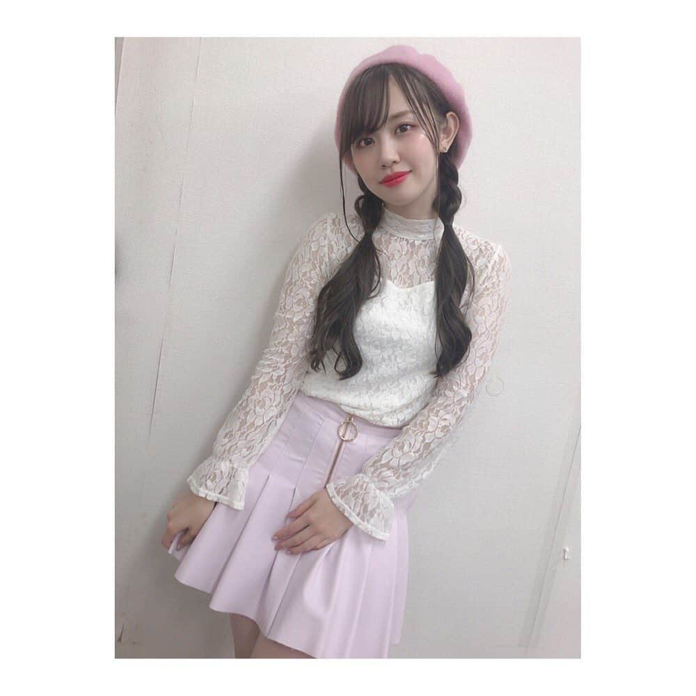 新木さくらさんのインスタグラム写真 - (新木さくらInstagram)「さくらピンク🌸 #LinQ #おはよう #ピンクコーデ #ベレー帽 #ばりかわ #公演」9月30日 9時24分 - araki_sakura14