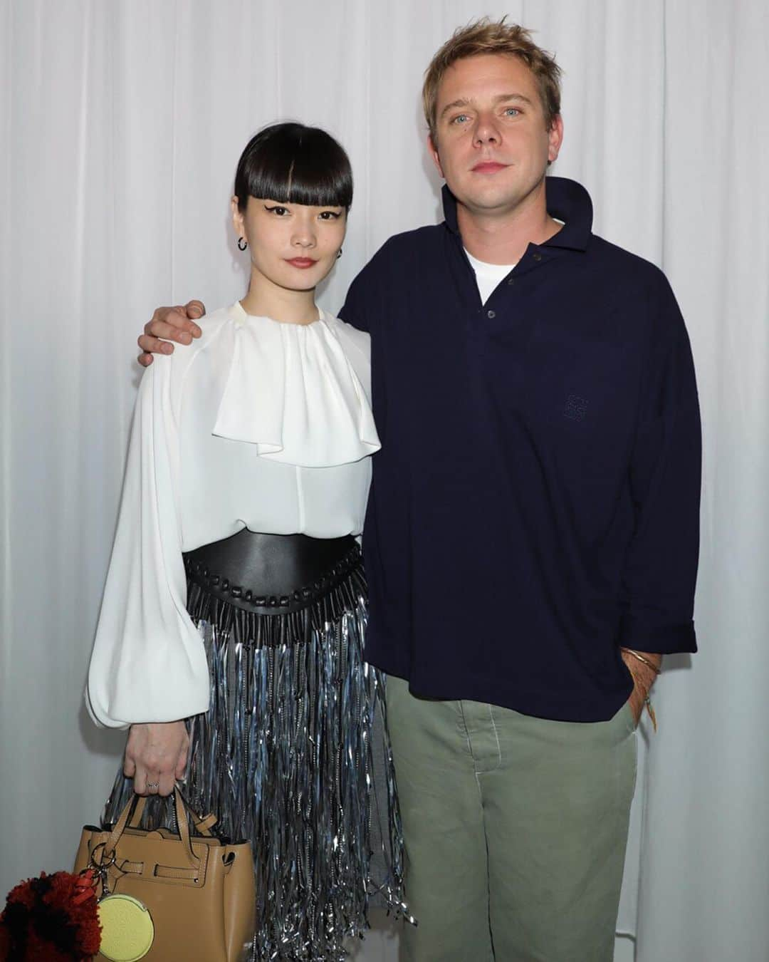 秋元梢さんのインスタグラム写真 - (秋元梢Instagram)「with Jonathan🙏🏻✨ #loewe #pfw」9月30日 3時13分 - akimoto_kozue