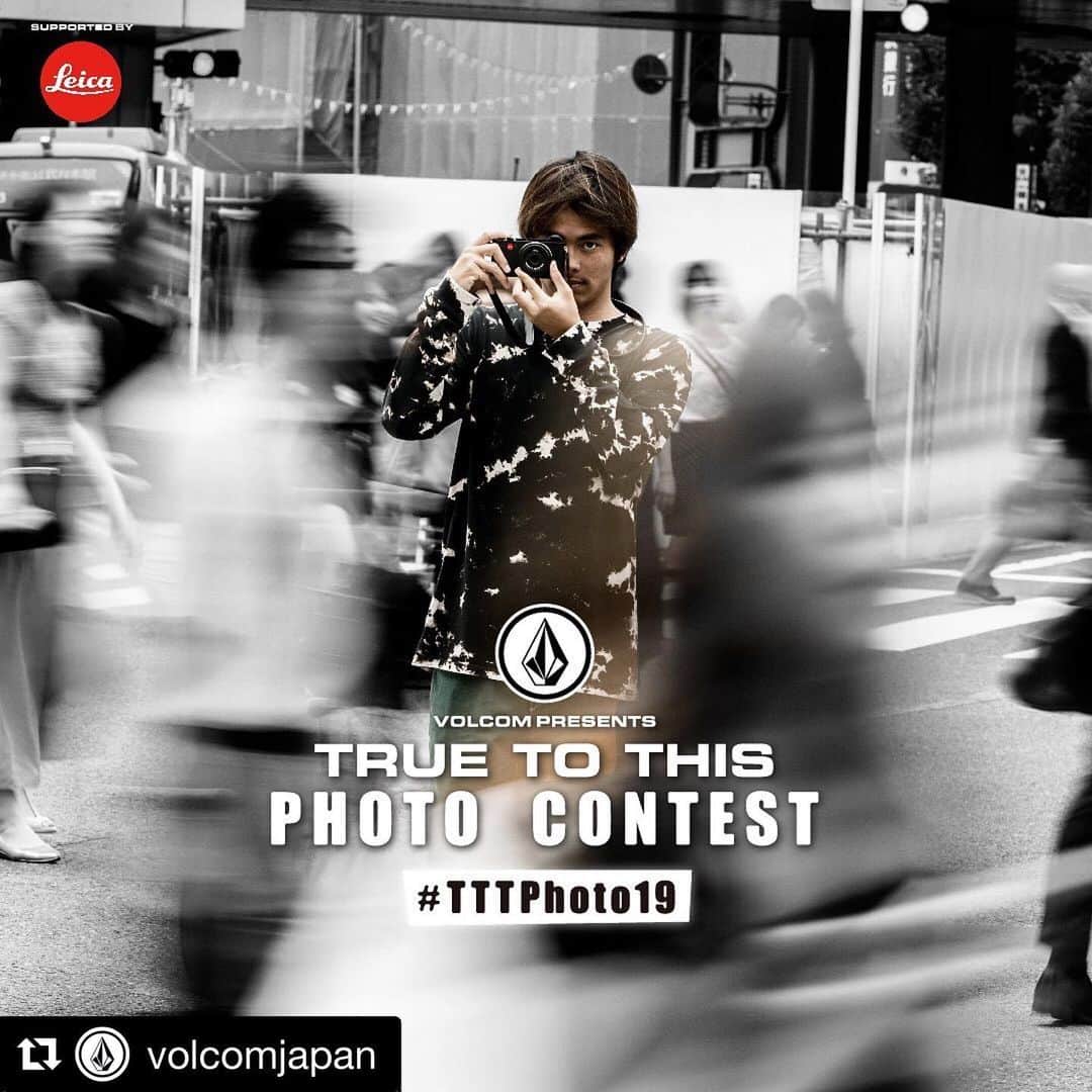 佐藤魁のインスタグラム：「#Repost @volcomjapan with @get_repost ・・・ またやってきました！2018年のブレイク後、#TTTPhoto19 オンラインフォトコンテストが再び戻ってきました📸  あなたが本気で取り組んでいること、今始まろうとしていること、この10月、そんな写真をたくさん撮って、新しいライカCLカメラや多くの豪華賞品をゲットできるチャンス☑️ 詳細はプロフィールのリンクより📲 #TTTPhoto19 #VolcomAsia #VolcomJapan #TrueToThis #ボルコム」