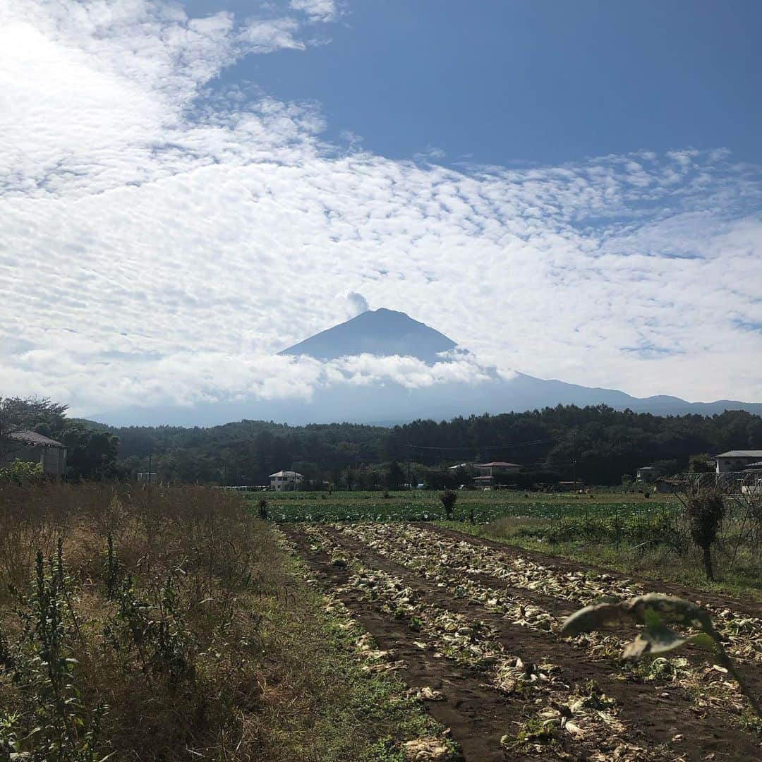 岡田美里さんのインスタグラム写真 - (岡田美里Instagram)「いろんな場所から富士山が見えたり見えなかったり#女心と秋の空#富士山」9月30日 9時53分 - millieokada