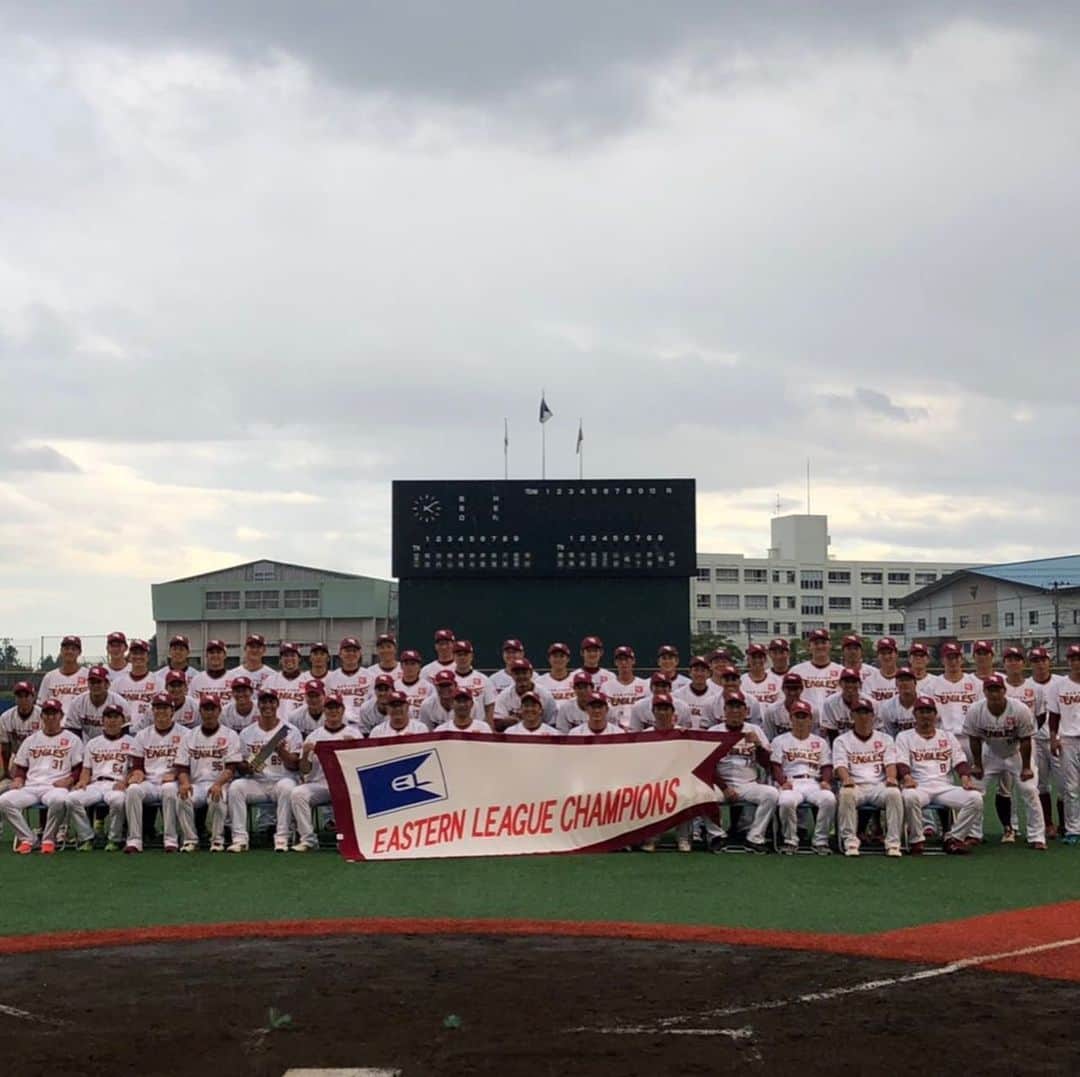 八百板卓丸のインスタグラム：「ファームではありますが昨日最終戦でした。 イースタンリーグ初優勝など良い経験させてもらいました！ 一軍も二軍もまだ試合があります！応援よろしくお願いします🤲  #ファーム #ラストゲーム #イースタンリーグ初優勝 #ファーム選手権 #宮崎で #応援よろしくお願いします‼︎」