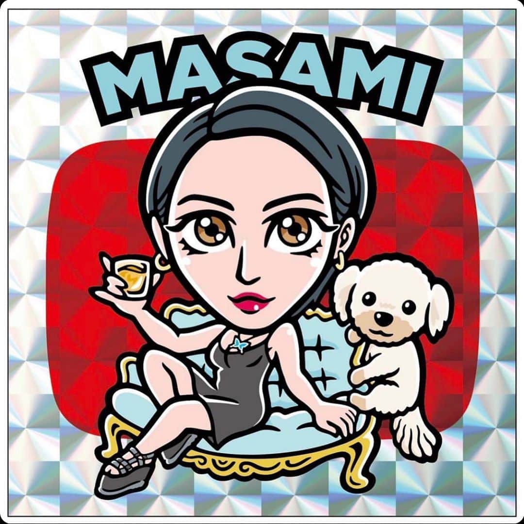 MASAMIのインスタグラム：「ほしい？🤭#ビックリマンシール#ビックリまあちゃんシール」