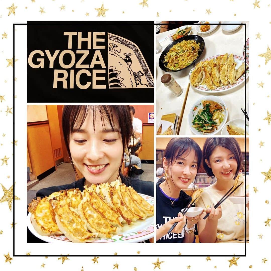 奈津子さんのインスタグラム写真 - (奈津子Instagram)「久々の餃子愛投稿🥟(私は家電に負けないぐらい餃子の研究をしており餃子の本にもでています)先日は餃子仲間たちと王将の食べ放題に行ったの❗️餃子が思う存分食べ放題でレバニラやエビチリなどのサイドメニューと飲み放題もついて2500円。この世の楽園でしたわ…餃子ライスTシャツも素敵でしょ？👕😊 ・ #家電 #家電好き #家電女優 #奈津子 #餃子部  #餃子 #餃子女子 #餃子パーティー #王将 #餃子好き #奈津子の餃子愛　#gyouza #奈津子の餃子録」10月1日 22時43分 - natsuko_kaden