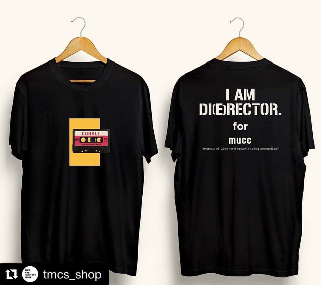 のインスタグラム：「#Repost @tmcs_shop with @get_repost ・・・ . 【お知らせ】  2019年10月2日 『Free space 〜MUCC DEMO TAPE公開レコーディング 関西編〜』＠渋谷 WWW X . 「MUCC×TMCS コラボ BIG TEE」 ステッカー付き ¥4,000 ※数量限定販売  会場先行販売有り‼︎ 16:00〜17:30 . #theemadcountrysstore#tmcs#mucc」