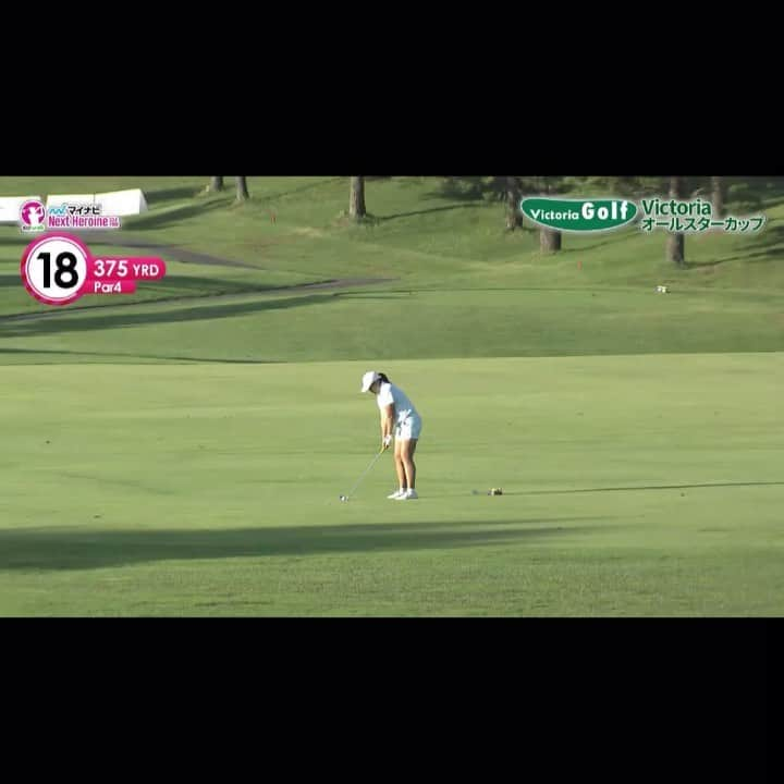 河野杏奈のインスタグラム：「. マイナビネクストヒロインゴルフツアー第6戦⛳️ 70で2位タイでした！ . パターがなかなか入らないなかで、最後のイーグル🦅 ピンを狙って振り切った甲斐がありました🌟🌟 . また試合に向けて、プロテストに向けて頑張ります！！ . #マイナビ#ネクストヒロインゴルフツアー #ゴルフ#golfswing」