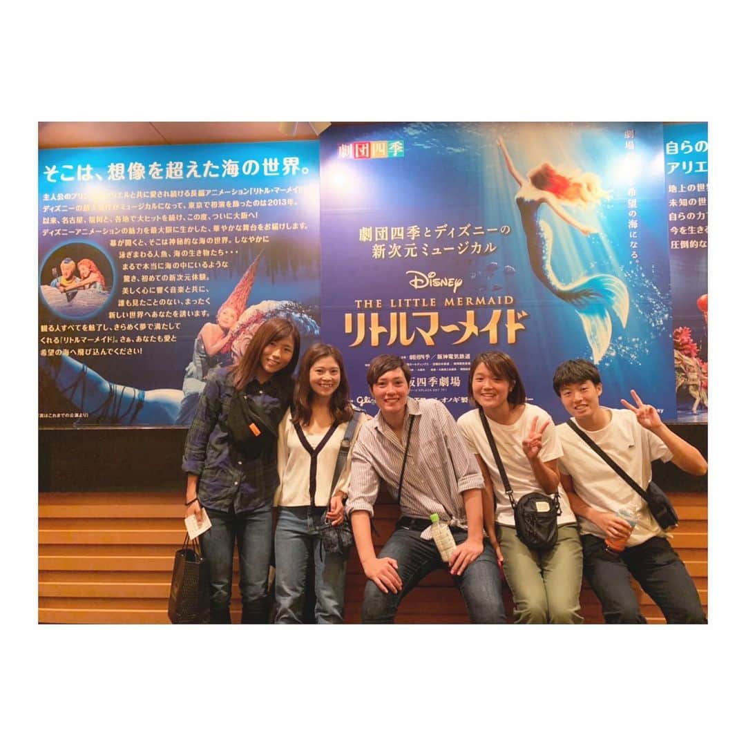 のインスタグラム：「先日、念願のリトルマーメイド🧜‍♀️💗💗 観に行ってきました！！ 四月から楽しみにしてましたー笑笑 劇団四季ってかっこよくて、素敵〜✨✨ 次はなに観に行こうかな〜？🤤 #劇団四季 #リトルマーメイド🧜‍♀️ #inac神戸」