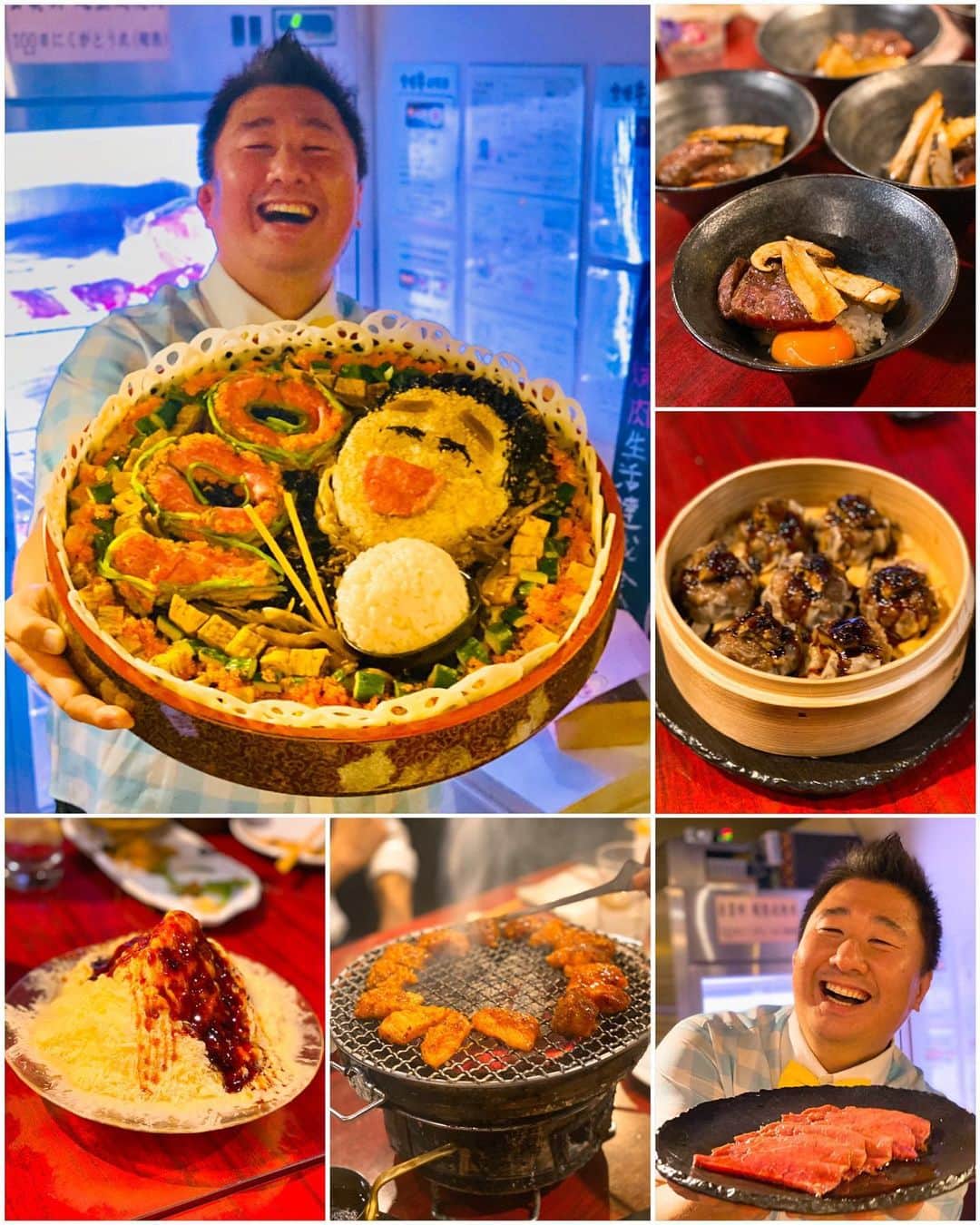 秋山具義さんのインスタグラム写真 - (秋山具義Instagram)「フォーリンデブはっしーの「100日焼肉生活」ファイナルで、日本橋『赤身にくがとう』美味しかった〜！﻿ 100日連続で焼肉食べ続けるなんて、すごいな〜！﻿ 100日記念特製肉バラチラシ寿司、ヤバかった〜！﻿ はっしーおめでとう㊗️🥩﻿ ﻿ #にくがとう #赤身にくがとう #フォーリンデブはっしー #100日焼肉生活 #具義焼肉2019」10月2日 0時42分 - gugitter