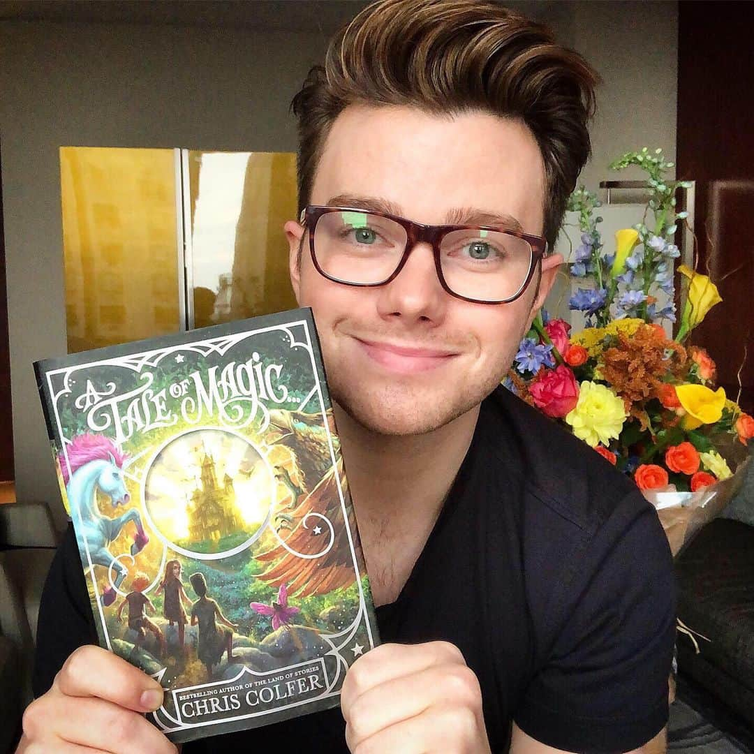 クリス・コルファーのインスタグラム：「10/1/19 @chriscolfer via Instagram & Twitter Today’s the day! #ATaleOfMagic is now available wherever books and audiobooks are sold! I hope it takes you and your loved ones on an adventure! ✨ . . . . . . . . . . . . . . . . . . .  #QOTD None — Happy October 1st everyone!🧡 - - -  #chriscolfer #hrhchriscolfer #chris #colfer #twitter #repost #author #writer #actor #mostinfluenical #bestsellingauthor #inspirational #TLOS #struckbylightning #strangerthanfanfiction #repost #ATaleofMagic」