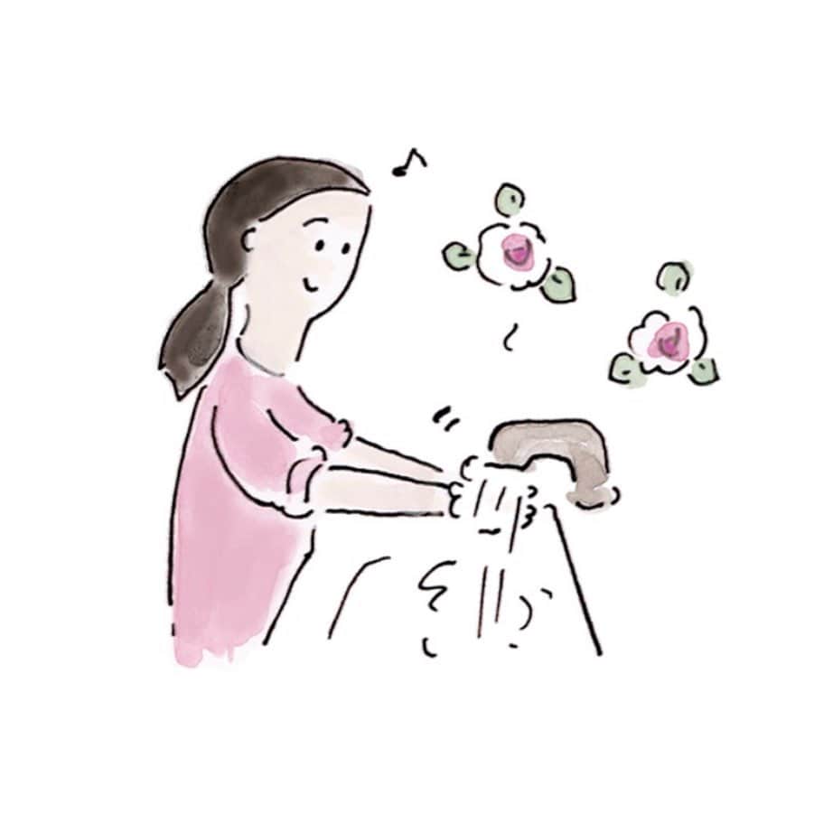 ハルペイさんのインスタグラム写真 - (ハルペイInstagram)「🌞 まだまだ暑い10月… . CHINTAI情報局のコラムがアップされているよ。 イラスト少し描いたよ😊❤️ @chintai_news . 今回は洗面所の風水。 要するに… キレイにしよ✨ってことね😅  #心がけます #風水 #洗面所#歯みがき #harupei#ハルペイ#人物イラスト#doodle#draw#drawing#illustrator#illustration#japan#絵#雑貨#湘南#イラスト#イラストレーター#ゆるいイラスト#ゆるい#ゆるかわ #茅ヶ崎」10月2日 17時05分 - harupeipei