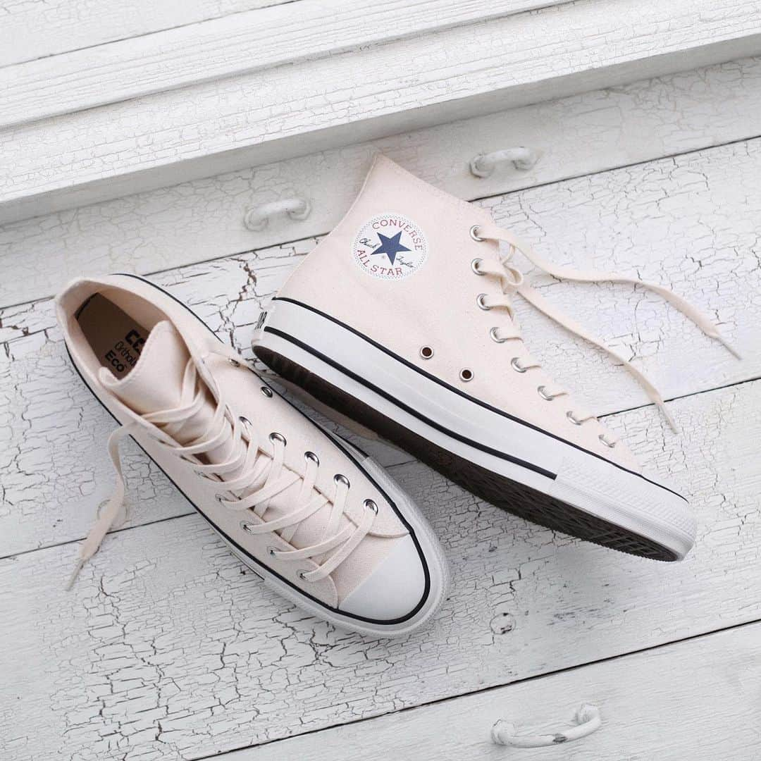 コンバースさんのインスタグラム写真 - (コンバースInstagram)「ALL STAR MUSENSHOKU-CANVAS HI　￥9,000（税抜価格） #converse #beyond_the_standard #allstar #chucktaylor #converseeclab #eco #ethical #sustainable #shoes #kicks #kotd #converse_pr #コンバース  #オールスター #チャックテイラー #コンバースイーシーラボ #エコ #エシカル #サスティナブル #無染色キャンバス #無染色 #オーガニックコットン #ナチュラル #シューズ #スニーカー #👟」10月2日 18時28分 - converse_jp