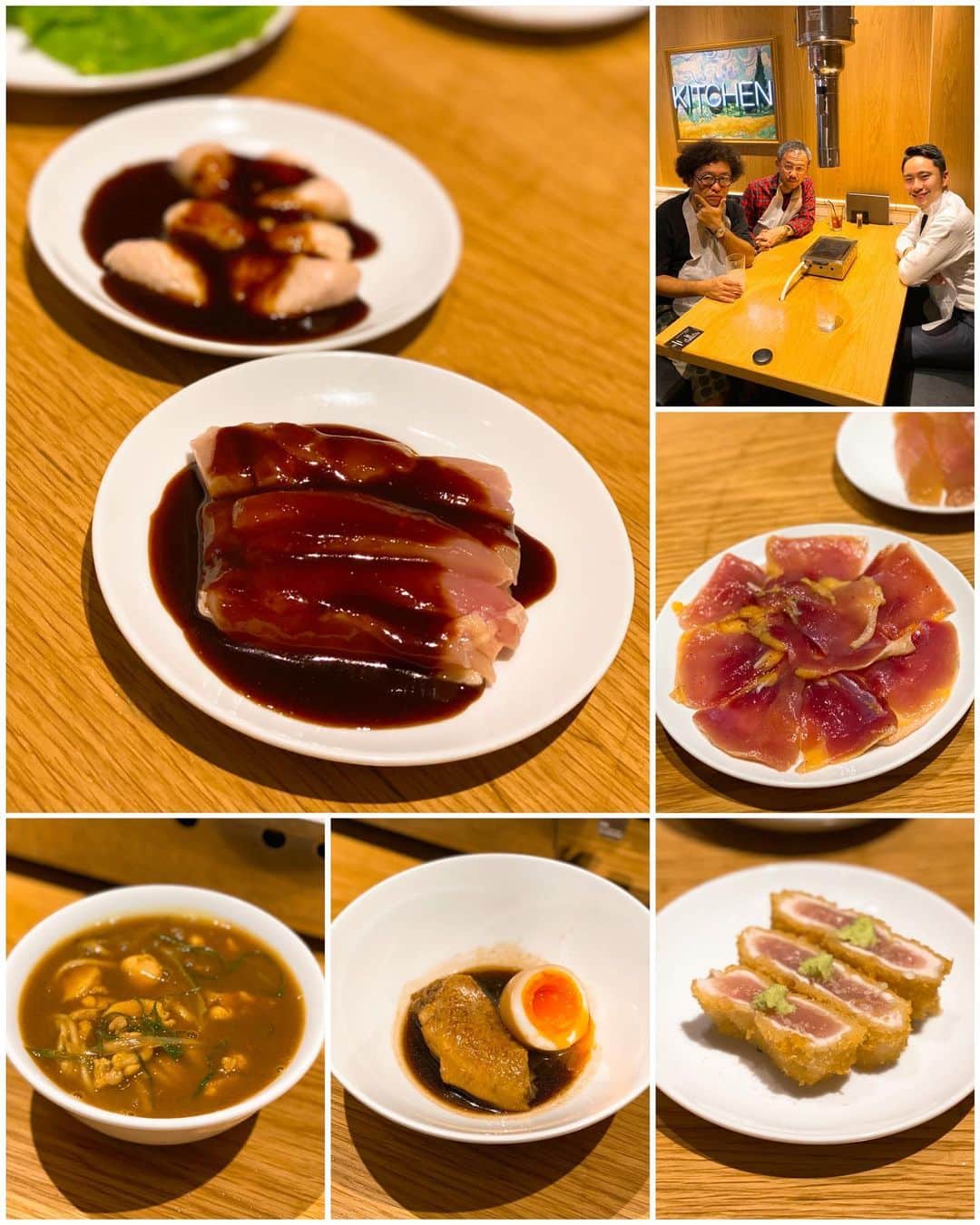 秋山具義さんのインスタグラム写真 - (秋山具義Instagram)「撮影打ち上げ、1軒目。﻿ 渋谷『チキンキッチン』美味しかった〜！！！﻿ 久しぶりに行ったけど、初めて食べた手羽先煮込み、カレーうどんも最高でした！！！﻿ ﻿ #チキンキッチン #太田雄貴」10月2日 21時53分 - gugitter