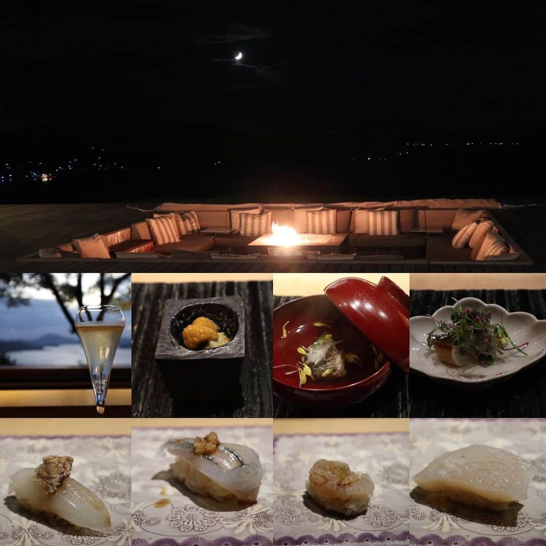 佐伯三貴のインスタグラム：「素敵なホテル美味しい食事🥰❤️❤️❤️」