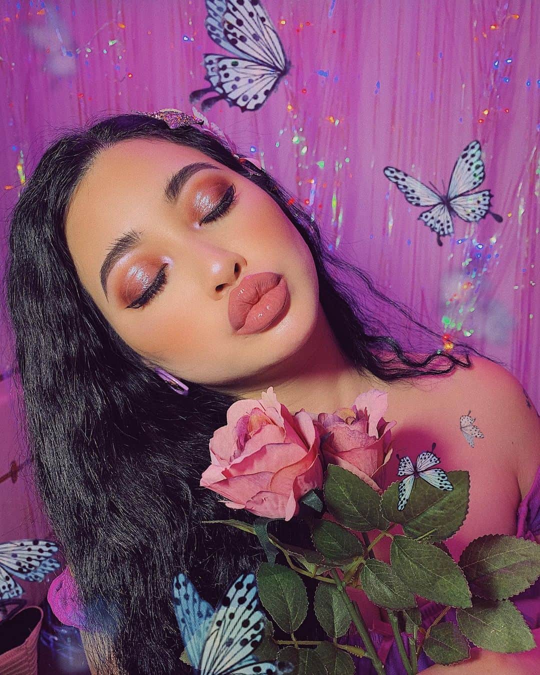 のインスタグラム：「🦋💋 ｍwah 😍🥰🦋」