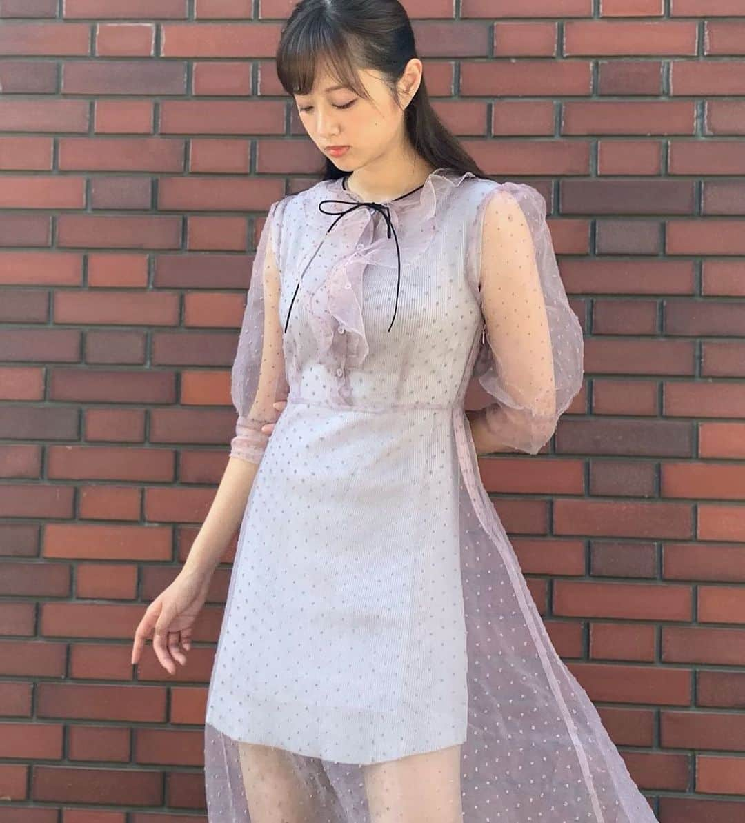 熊江琉唯さんのインスタグラム写真 - (熊江琉唯Instagram)「かわいいワンピースみっけた👗💕 これ着てお出かけするとるんるんです♫  @lissi__boutique さんのだよ、フェミニンな感じがすき☺️☺️ #ootd #outfit #outfitoftheday #fashion #me #model #2019aw #秋服 #ファッション #ワンピース #フェミニン #甘め」10月3日 13時05分 - ruikumae