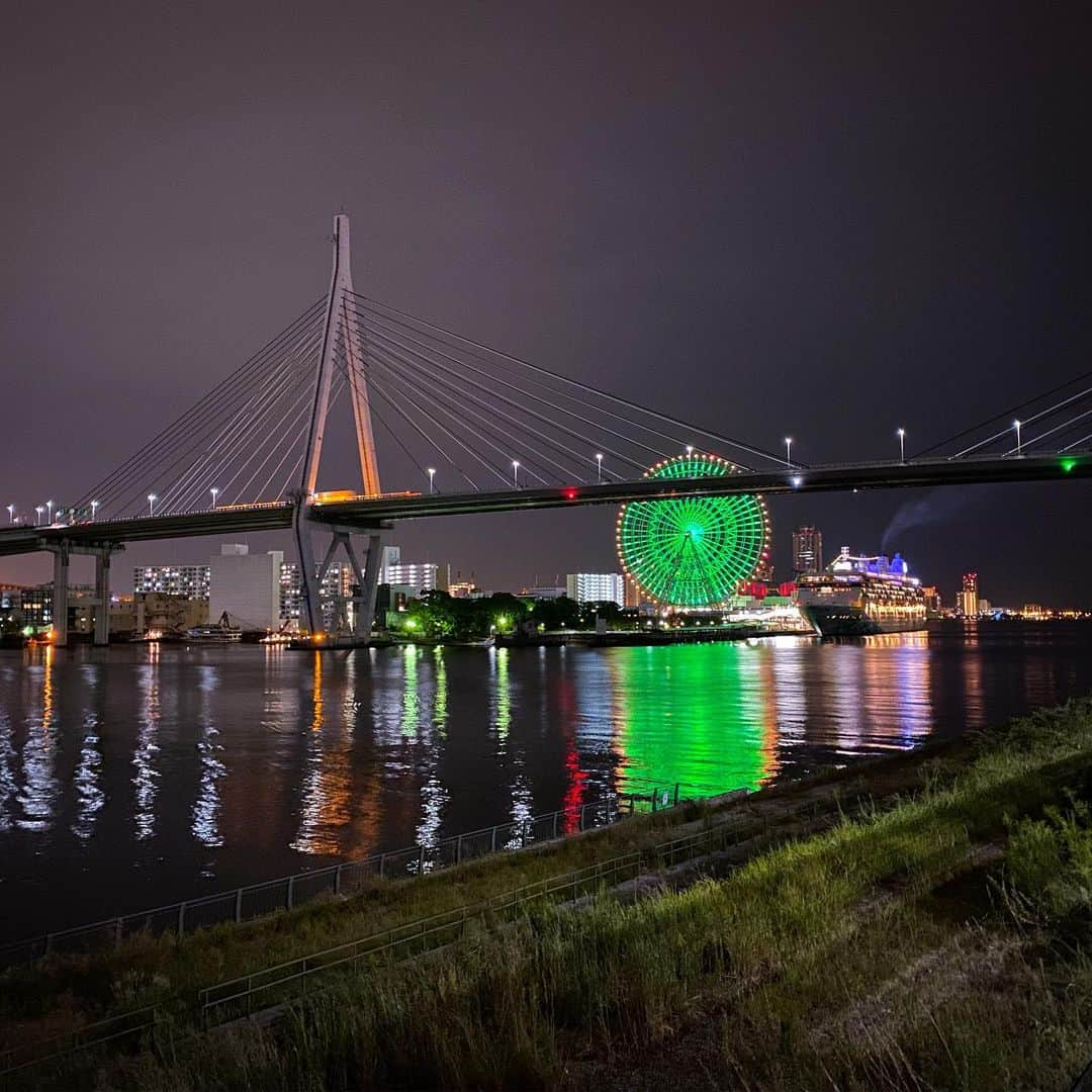 直井由文さんのインスタグラム写真 - (直井由文Instagram)「‪Zepp Osaka BaySideからの夜景📸‬ ‪あぁぁい☺️‬ ‪#auroraark ‬」10月3日 15時44分 - boc_chama_9