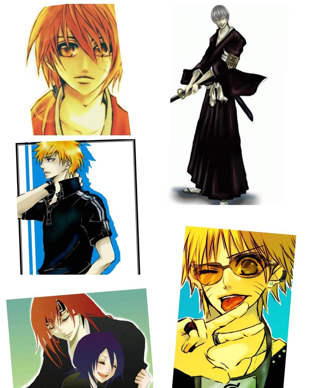 朱神宝のインスタグラム：「鬼滅の刃、面白いよね。 少年漫画といえばBLEACH、るろ剣で止まってる私。 漫画家になる前に、違うペンネームでイラストサイトをひっそりやってたなぁ。めっちゃ好きだった。 って思い出してフォルダ漁ったら僅かにあったよ。 …10年前か。初めてパソコン買ってデジタルカラー勉強したなぁ。懐かしい…✨」