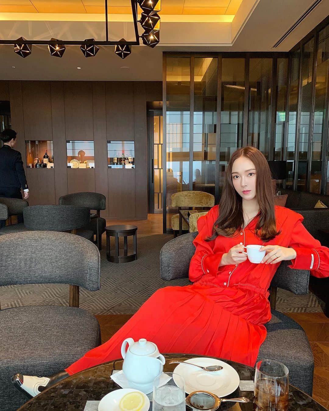 ジェシカ さんのインスタグラム写真 - (ジェシカ Instagram)「Black tea with lemon is my favorite☕️🍋♥️ You?」10月4日 6時25分 - jessica.syj