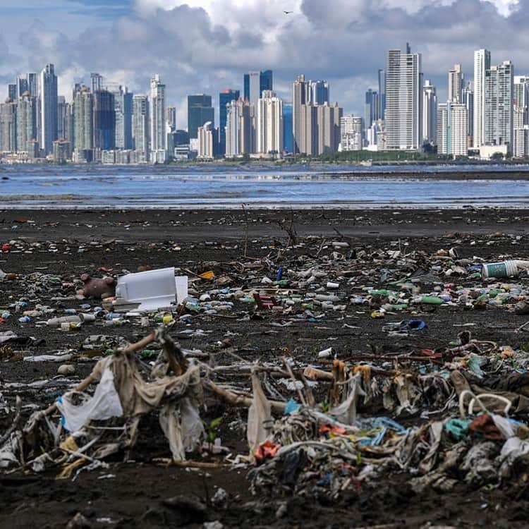 レオナルド・ディカプリオさんのインスタグラム写真 - (レオナルド・ディカプリオInstagram)「#Regram #RG @afpphoto: AFP Photo 📷 @lacostacastro - Garbage, including plastic waste, is seen at the beach in Costa del Este (1) and at the Matias Hernandez River in Costa del Este (2) in Panama City, on September 23, 2019. Countries as diverse as Chile and Panama are searching creative solutions to give the plastic a second use or prevent it to end up in the sea.」10月3日 21時35分 - leonardodicaprio