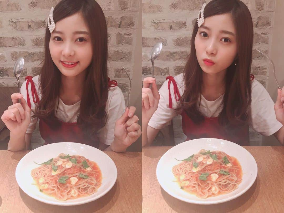 松川星さんのインスタグラム写真 - (松川星Instagram)「最近はパスタがすきです🍝‪❤︎ ‬ みんなの好きなパスタは〜？」10月3日 22時19分 - akarin__rin