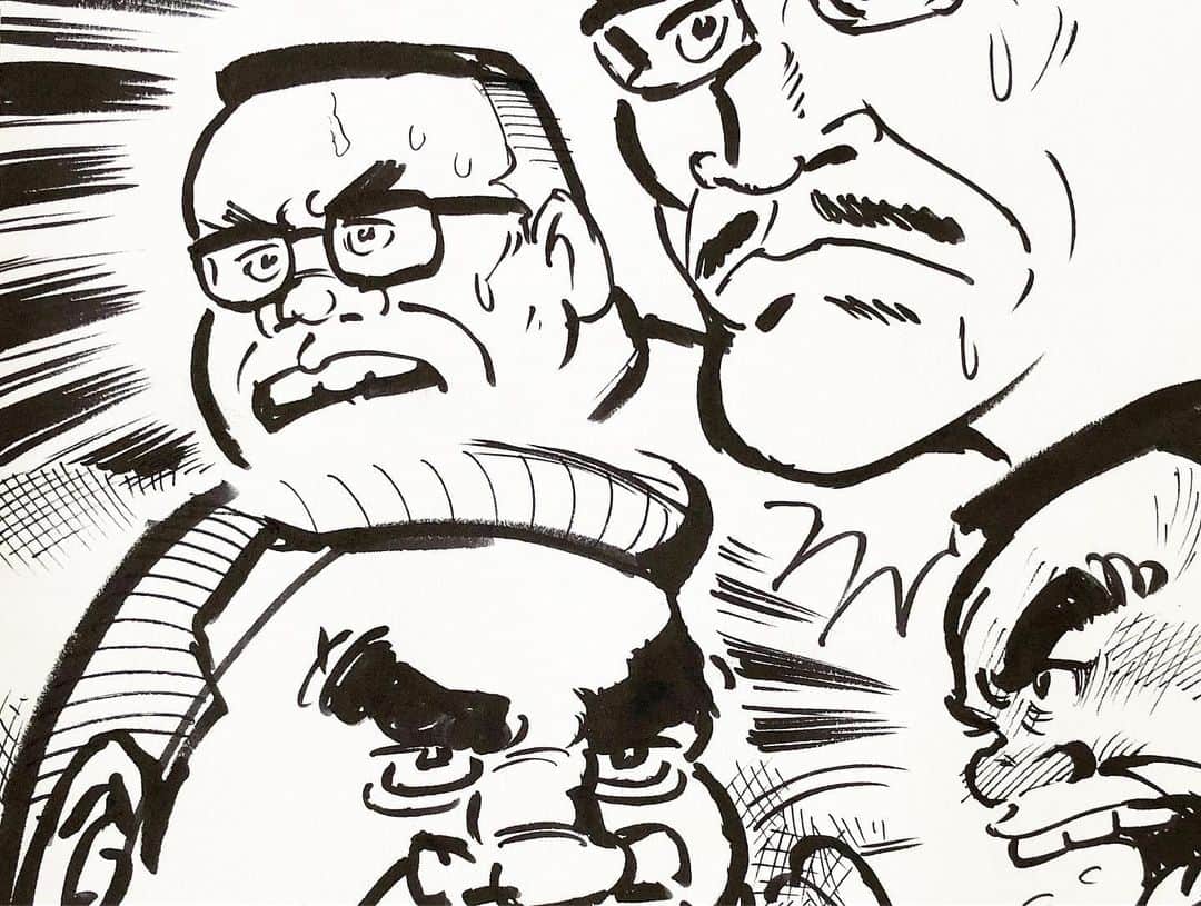 井上三太さんのインスタグラム写真 - (井上三太Instagram)「Copy classic Manga artist drawing for practice. 練習のために模写。 ビッグ錠作画『包丁人味平』(原作牛次郎)を模写」10月4日 8時07分 - santainoue