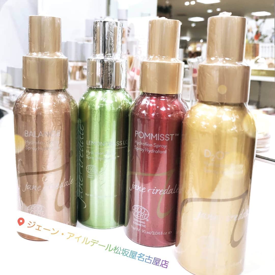 のインスタグラム：「松坂屋名古屋店より、オススメのアイテムをご紹介いたします☺️♡. . ■ミスト化粧水 ¥３４００　レモングラスのみ¥３５００. . オーガニック認証された大人気のミスト♪. ファンデーションの上からひと吹きすれば仕上がりや化粧くずれ防止効果もグンっとアップします！. お好みで選べる４種類からあなたのお気に入りをみつけませんか❓. . . . ジェーン・アイルデール　松坂屋名古屋店. 名古屋市中区栄3-16-1. 松坂屋名古屋店　本館6階. 直通電話052（264）2930. 営業時間：10時～19時30分」