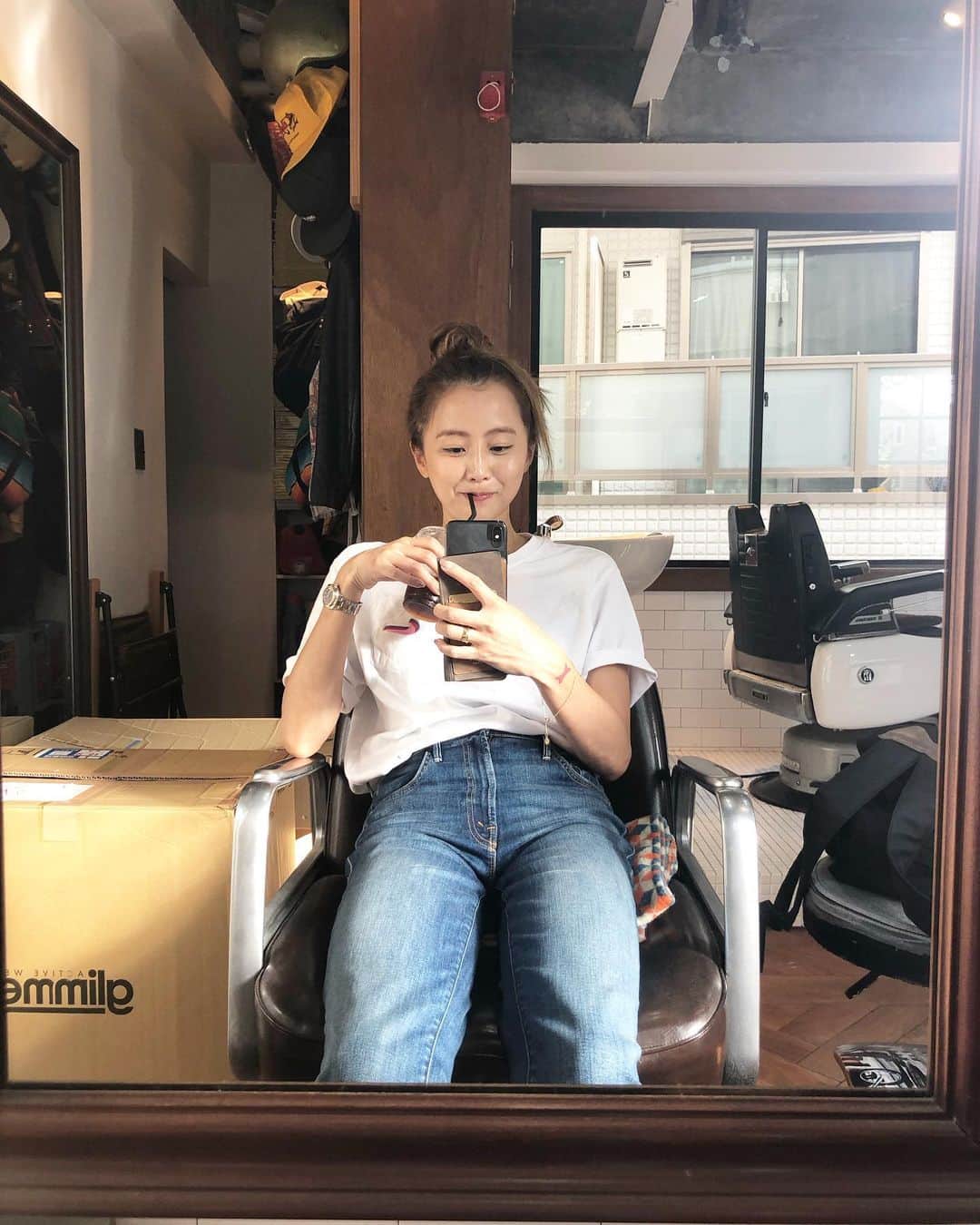 のインスタグラム：「✂︎Suntee お姉ちゃんの旦那さんのお店だよう」
