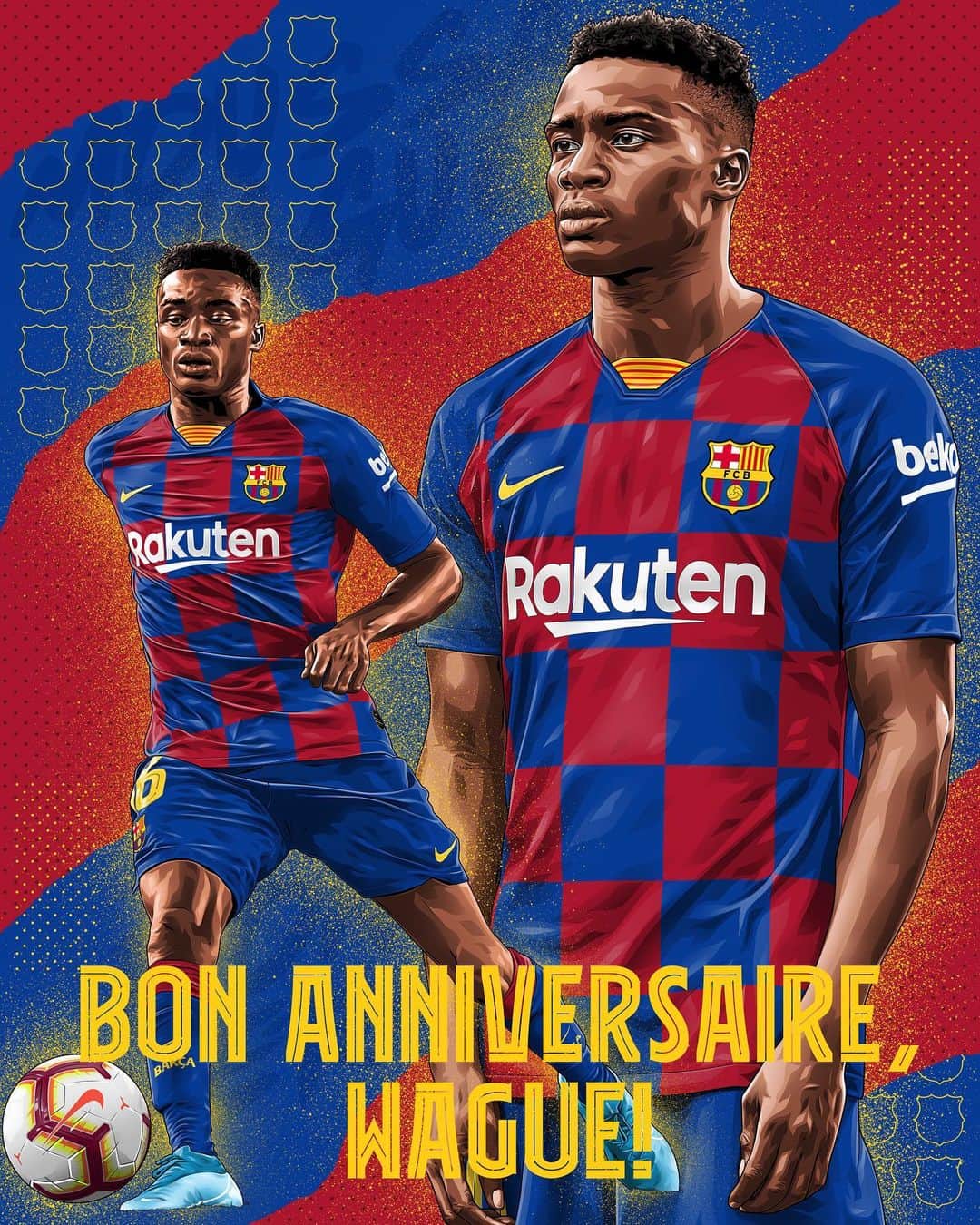 FCバルセロナさんのインスタグラム写真 - (FCバルセロナInstagram)「🎂 Joyeux anniversaire, @moussawague15 ! 🎉 🎁 Happy Birthday! ¡Feliz cumpleaños! Per molts anys!」10月4日 17時21分 - fcbarcelona