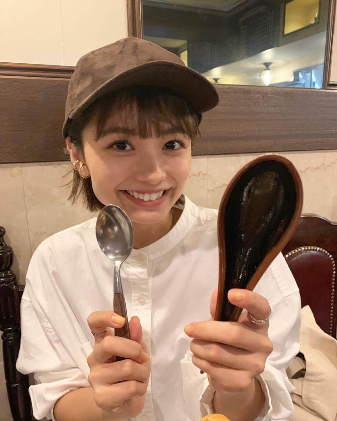 足立佳奈さんのインスタグラム写真 - (足立佳奈Instagram)「おっきいスプーンと、 美味しいカレーとの出会い。🍛。」10月4日 19時05分 - kana1014lm