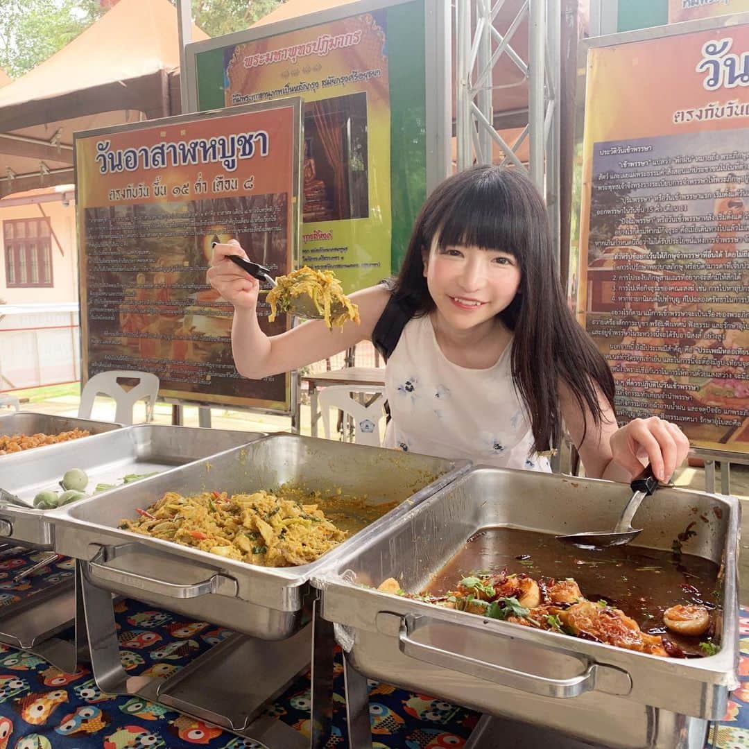 もえのあずきさんのインスタグラム写真 - (もえのあずきInstagram)「Ayuttaya lunch💓 #ayuttaya #thaifood #japanesegirl #タイ料理#ケータリング#bigeater#thailand #thailandtravel」10月4日 21時48分 - moeazukitty