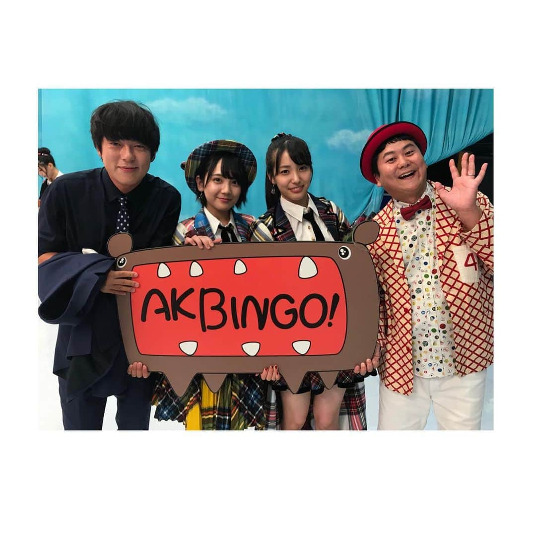 下尾みうさんのインスタグラム写真 - (下尾みうInstagram)「凄く凄く遅くなりましたが、AKBINGOありがとうございました😭  パーラダイス🎃  #AKBINGO #感謝の気持ち  #ウーマンラッシュアワー さん #村本大輔  さん #中川ぱらだいす  さん #akb48」10月4日 22時09分 - miumiu1343