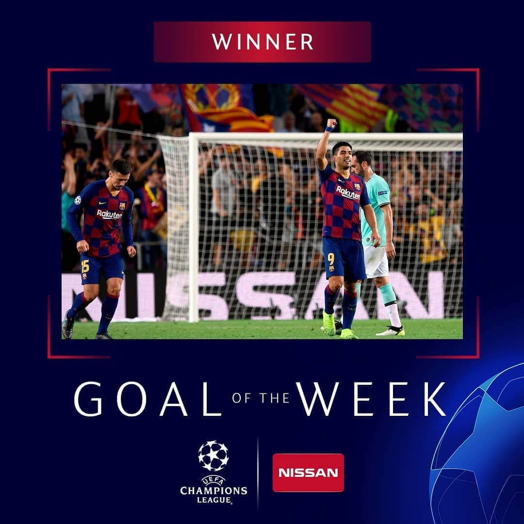 UEFAチャンピオンズリーグさんのインスタグラム写真 - (UEFAチャンピオンズリーグInstagram)「⁣👌 THAT @luissuarez9 volley takes the gold 🥇⁣ ⁣ #UCL #GOTW」10月4日 22時15分 - championsleague